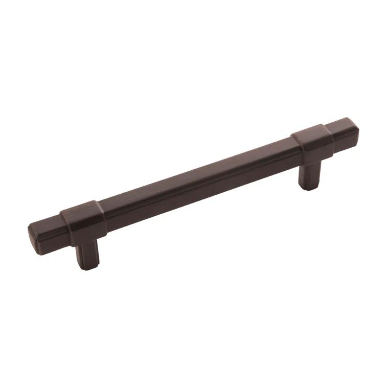 Vintage Bronze 7-inch Modern Bar Handle with Mounting Hardware