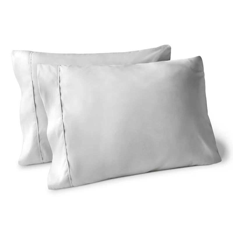 Cloud Grey Hypoallergenic Microfiber Standard Pillowcase Set
