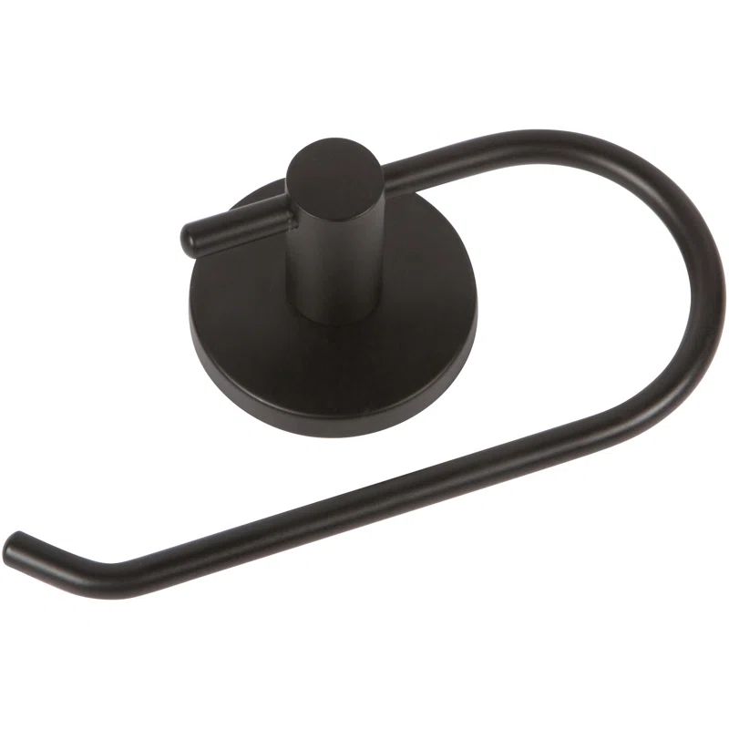 Black Metal Wall Mounted Toilet Paper Holder