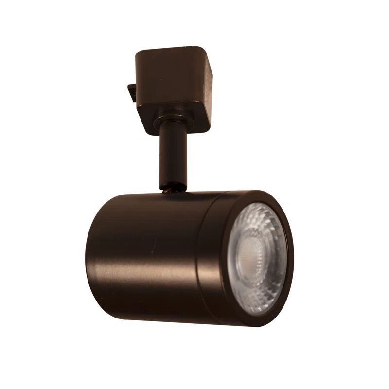 Dark Bronze 12-Light LED Track Lighting with Clear Glass Lens