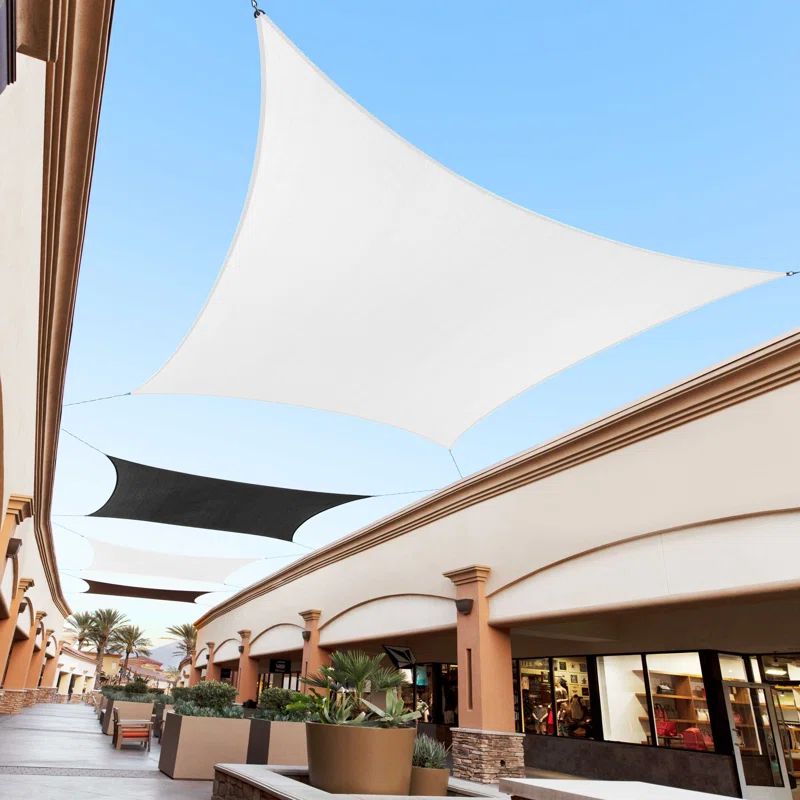 White 10' x 20' Rectangle Sun Shade Sail Canopy