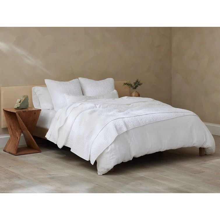 Organic Cotton Twin Quilt in Alpine White
