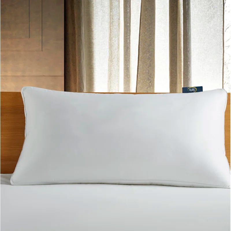 King Size White Hypoallergenic Cotton Fill Bed Pillow Set