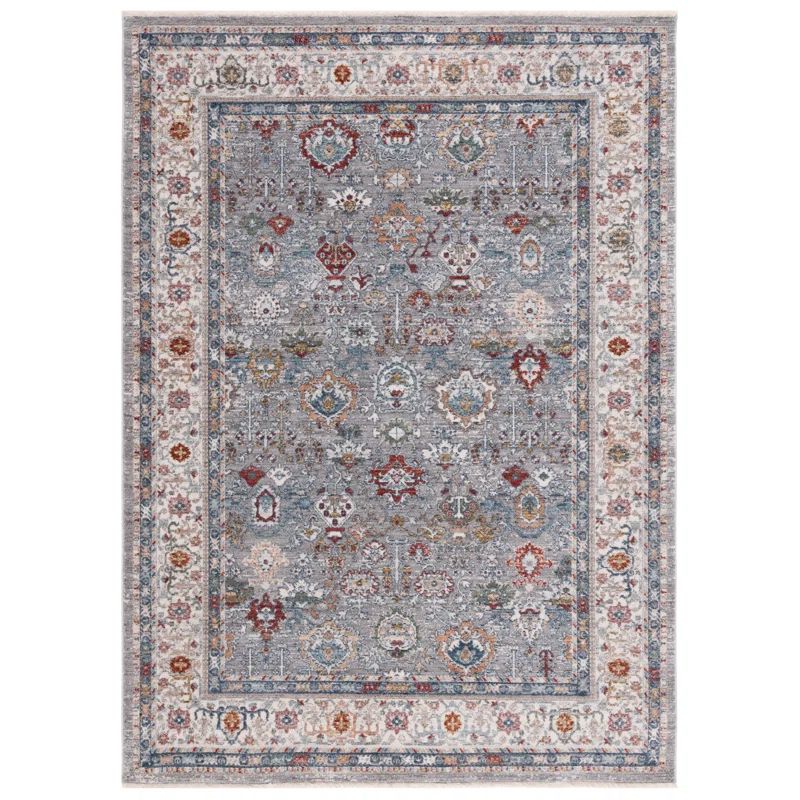 Fairhaven Grey Blue & Ivory Synthetic 4'x6' Area Rug