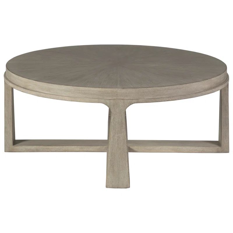 Bianco Round Mahogany and Veneer Coffee Table