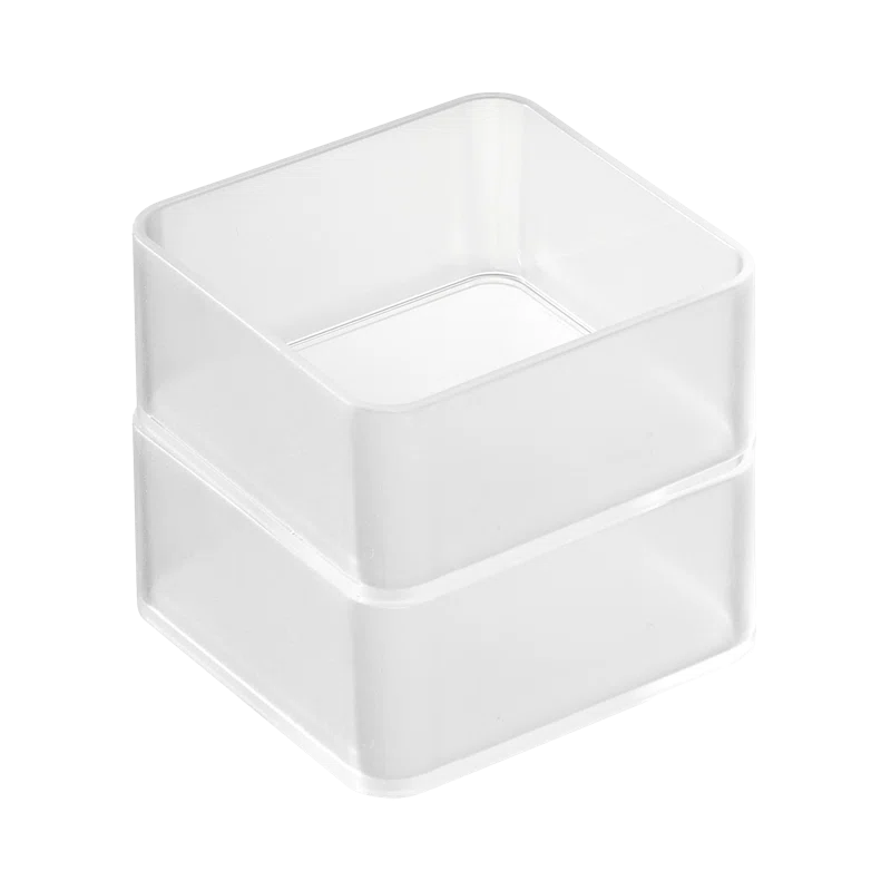 Small White Stackable Clear Plastic Drawer Organizers