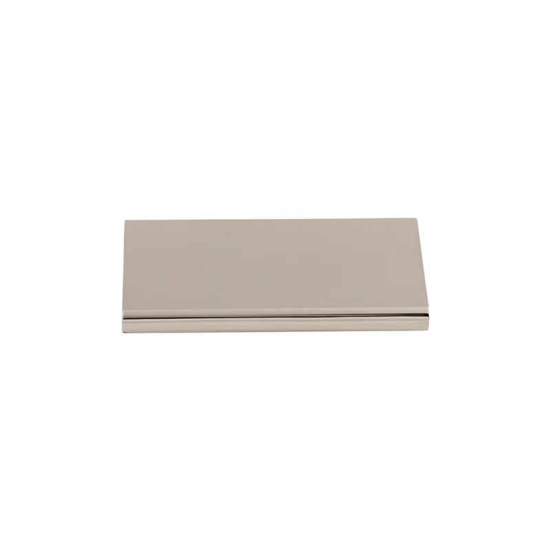 Polished Nickel Modern Finger Tab Pull with Mounting Hardware