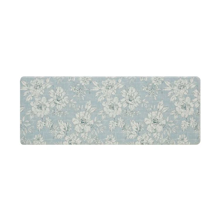 Gray 48" PVC Anti-Fatigue Kitchen Mat