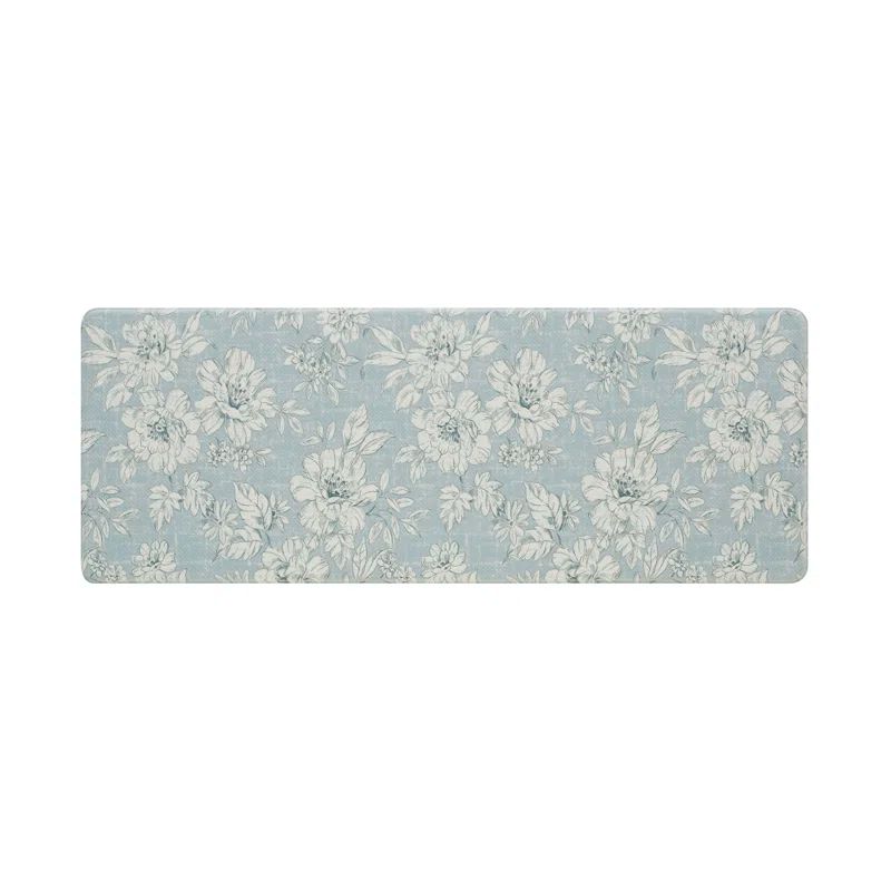 Gray 48" PVC Anti-Fatigue Kitchen Mat