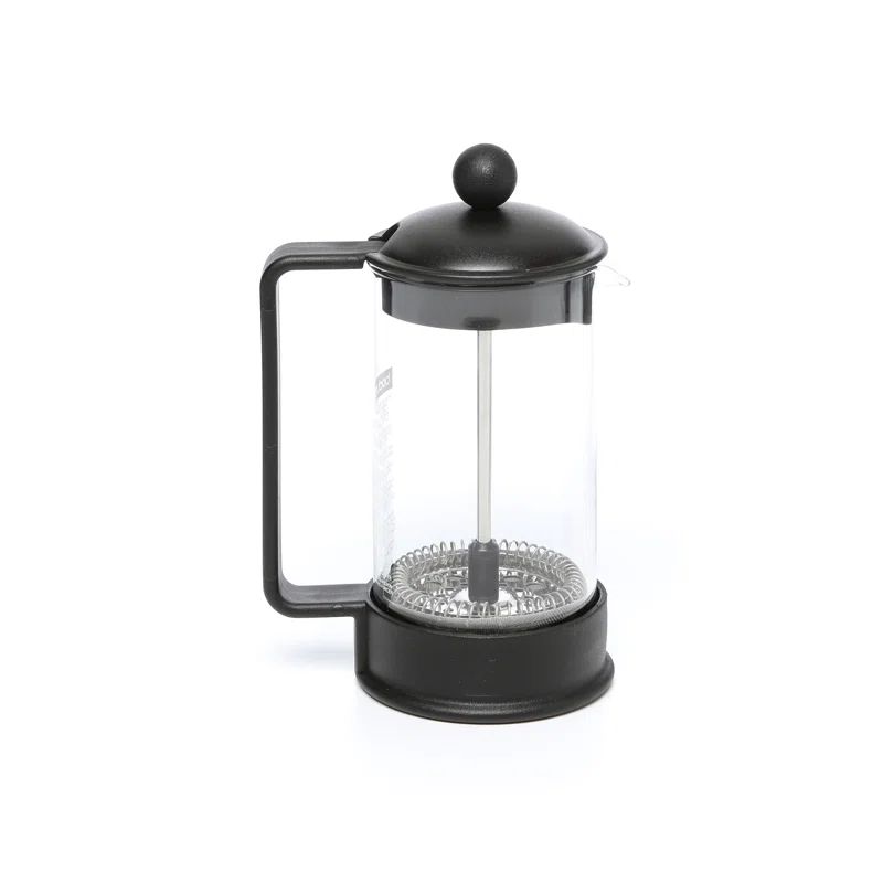 Black Borosilicate Glass 51 oz French Press Coffee Maker