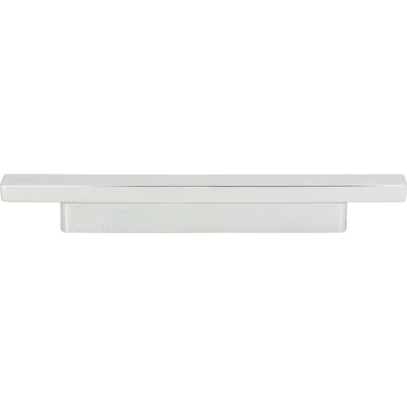 Modern Polished Chrome Bar Pull with Mounting Hardware