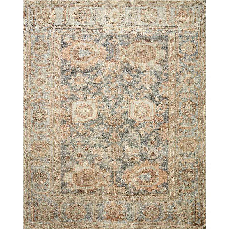 Oriental Ocean Bliss Rectangular Synthetic Area Rug, 27" x 45"