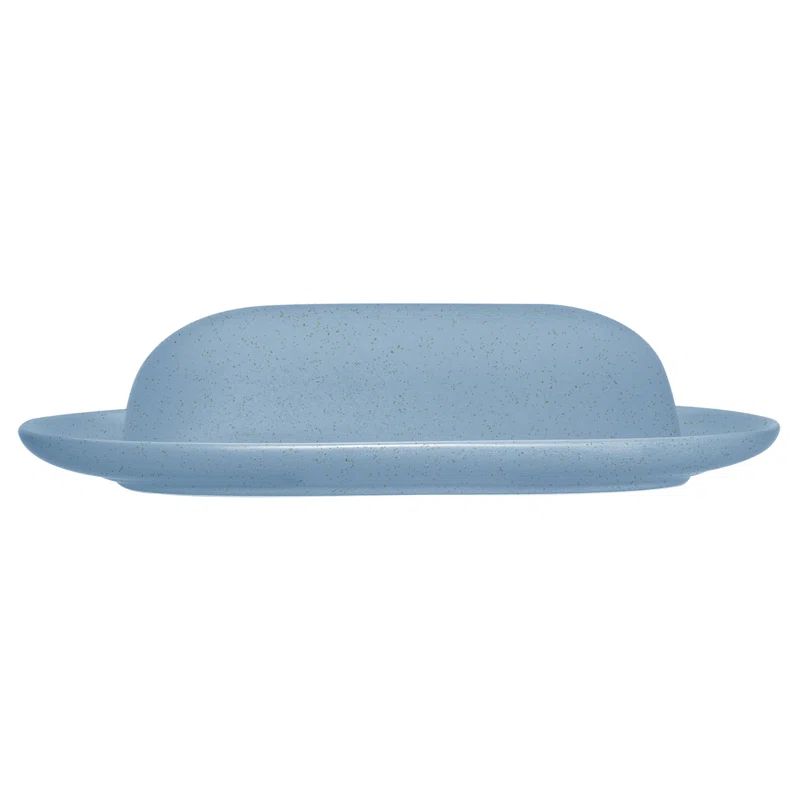 Colorwave Ice Blue Stoneware Covered Butter Dish