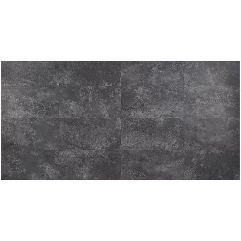 Large Dark Gray Matte Vinyl Tile for Kitchen and Bathroom