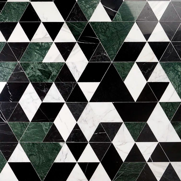 Verdone Green Polished Marble Mosaic Tile Sheet
