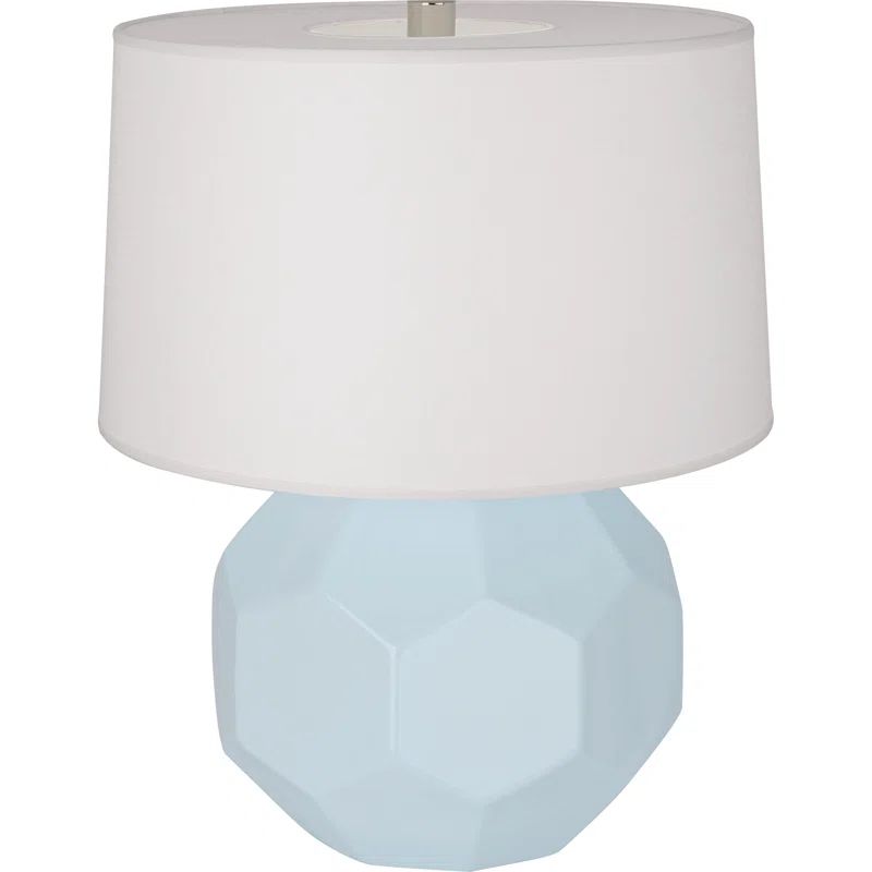 Franklin Geometric Silhouette 23.5" Ceramic Table Lamp in Melon