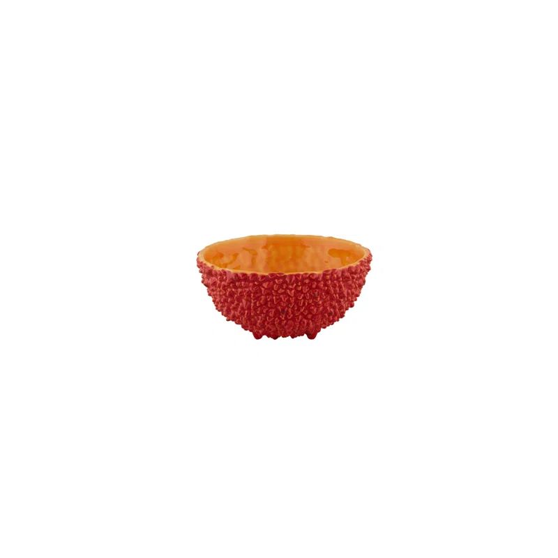 Amazōnia Red Ceramic Salad Bowls, Set of 2