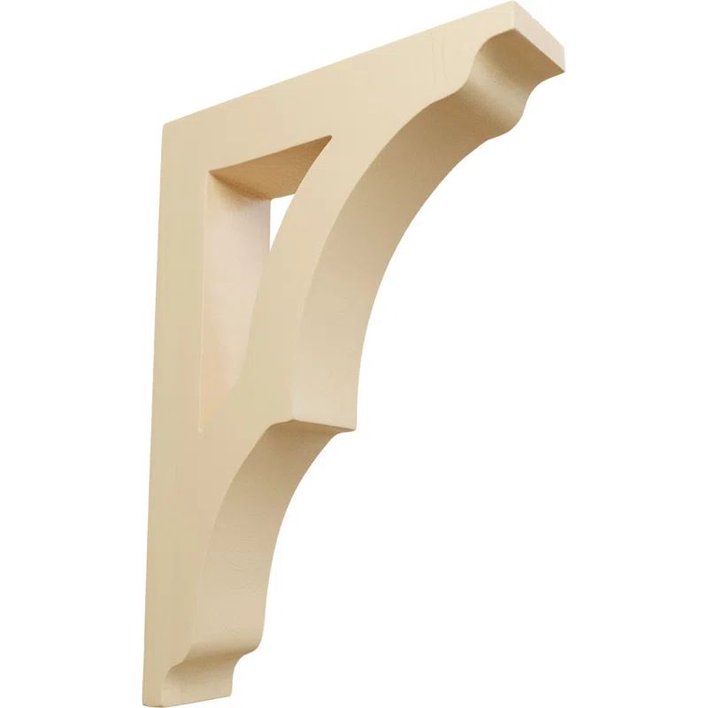 Maple Hand-Carved Wood Corbel Bracket, 10.5'' Height