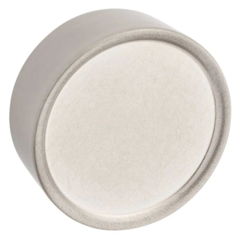Round Brushed Nickel Modern Cabinet Knob with Mounting Hardware