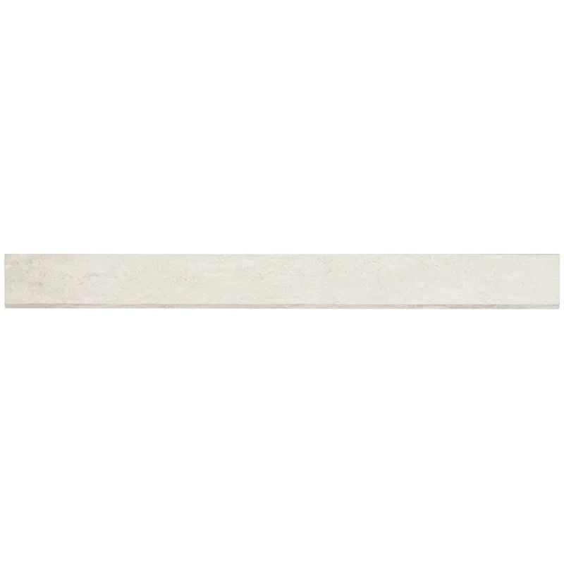 Cream Matte Porcelain Bullnose Tile Trim 3x24 for Indoor/Outdoor Use