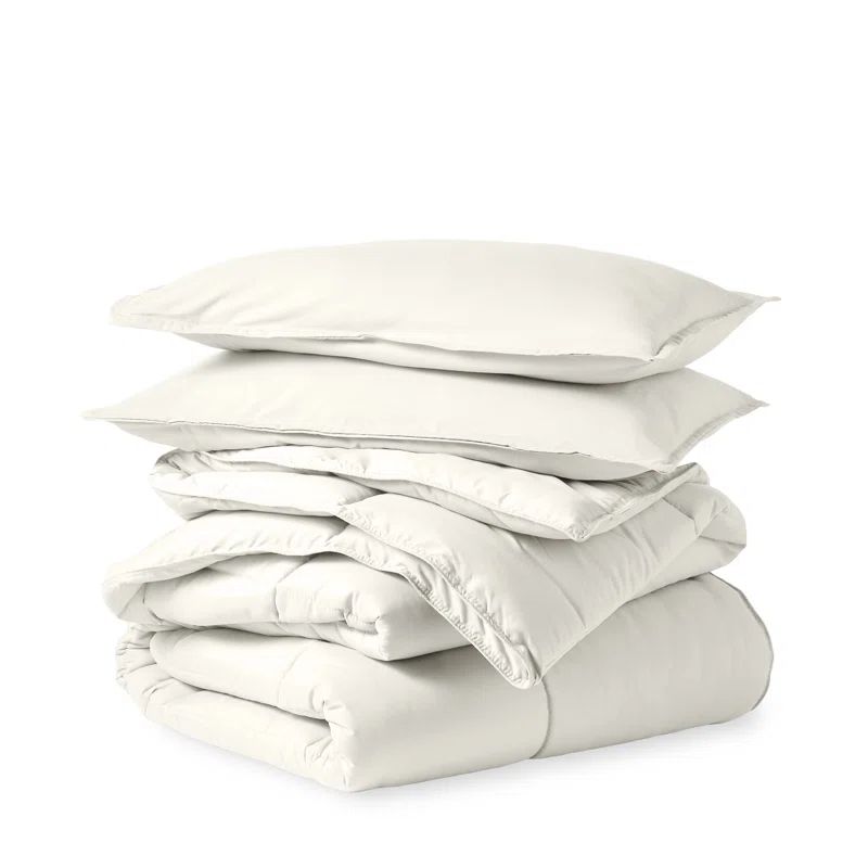 Cream Queen Down Alternative Microfiber Comforter Set