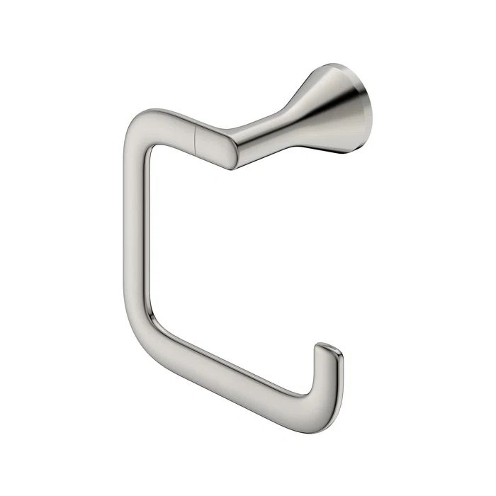 Brushed Nickel Wall Mounted Towel Ring