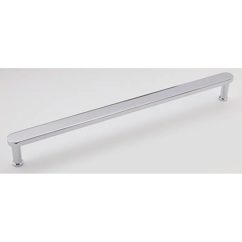 Polished Chrome 12" Modern Bar Pull with Mounting Hardware