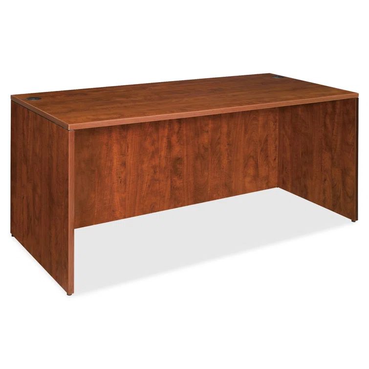 Essentials Cherry Laminate Rectangular Office Desk, 72"x36"