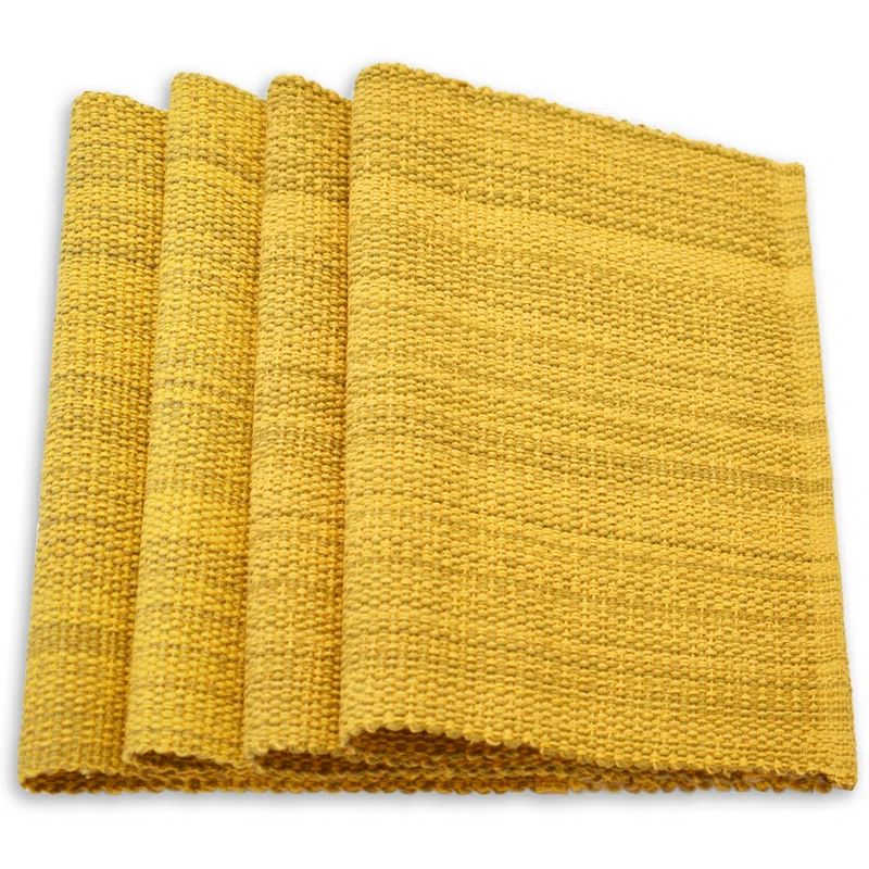 Dijon Cotton Handwoven Rectangle Placemats Set of 4