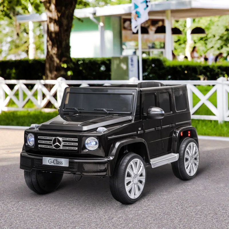 Black 12-Volt Mercedes Benz G500 Kids Ride-On Truck