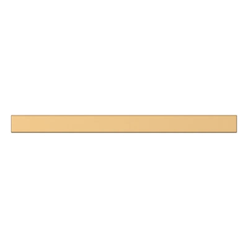 Unlacquered Brass 4" Finger Edge Pull with Mounting Hardware