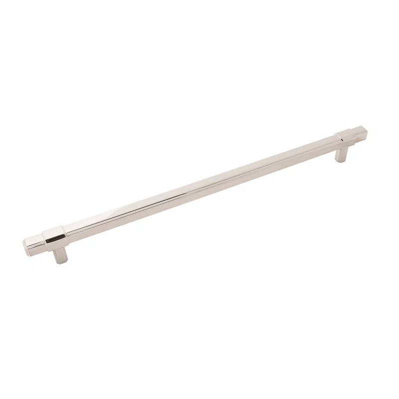 Polished Nickel 12" Traditional Bar Pull with Mounting Hardware