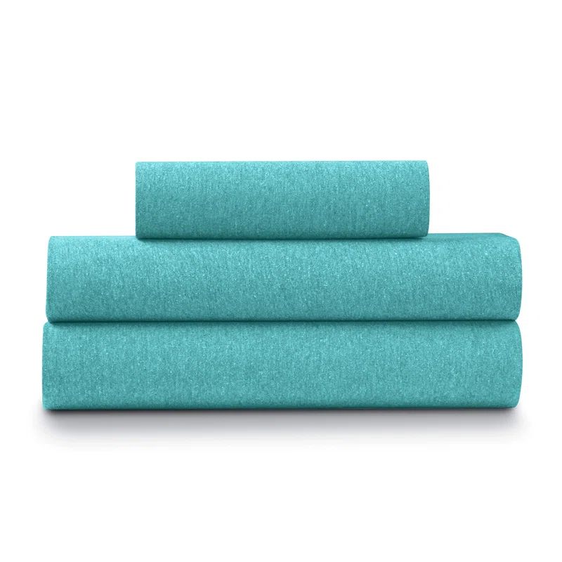Ella Jayne Queen Green Cotton Polyester Jersey Sheet Set