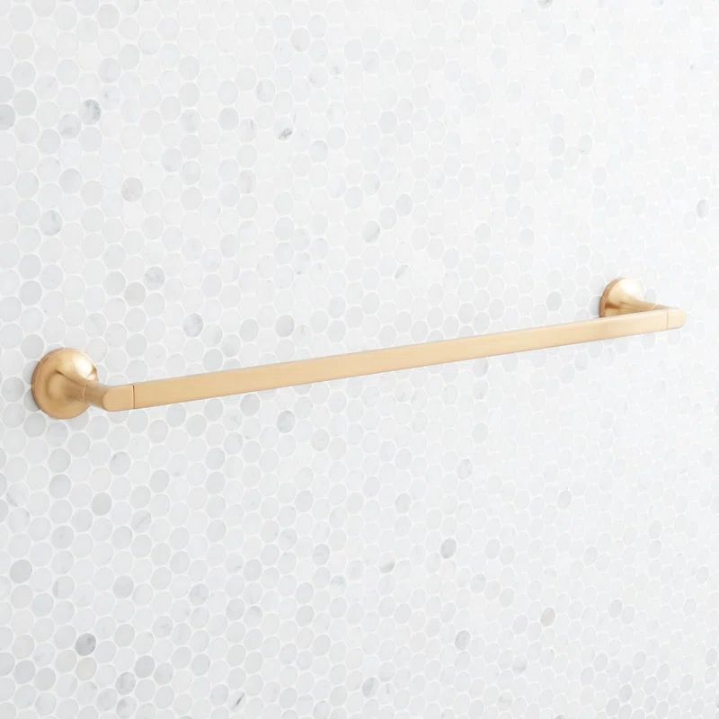 Brushed Gold 26" Wall Mounted Towel Bar