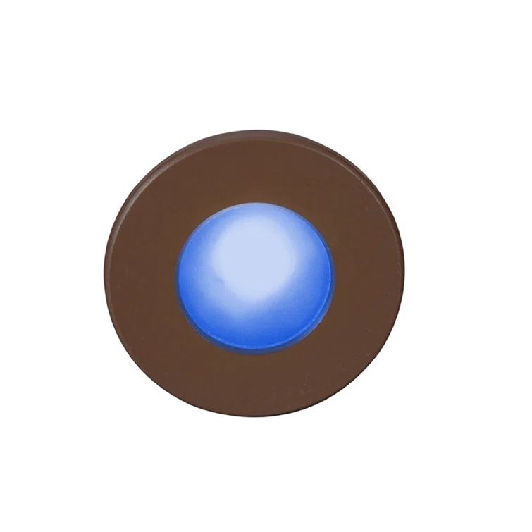 Bronze Round Dimmable LED Step and Wall Light
