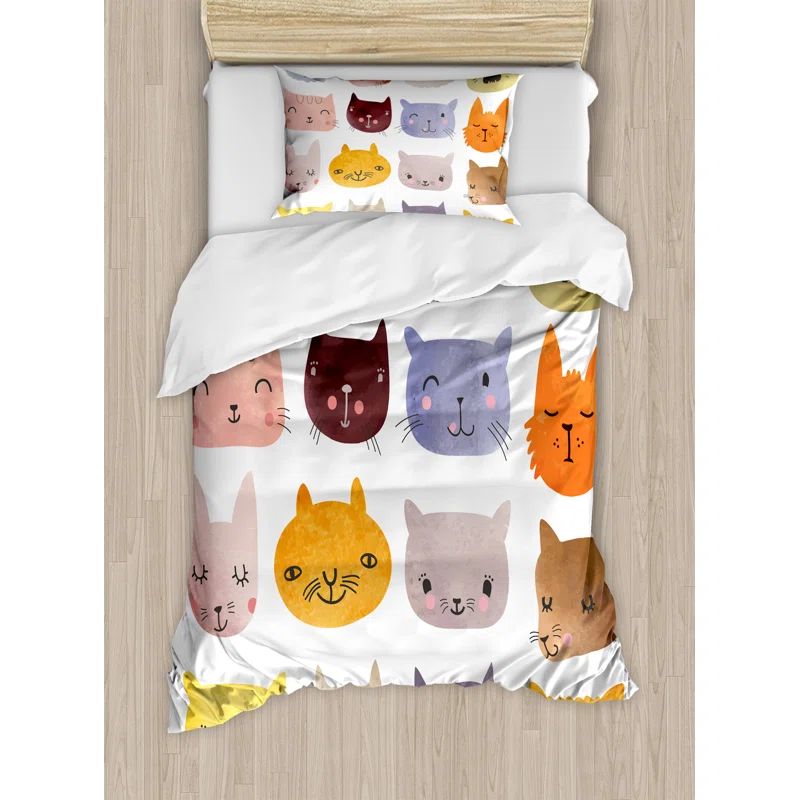 Cat Modern & Contemporary Duvet Cover Set