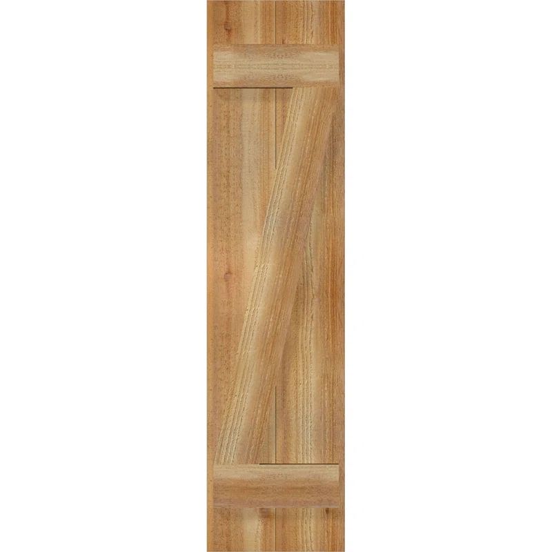 Rustic Cedar Board and Batten Shutters with Z-Bar, 10.75" x 43"