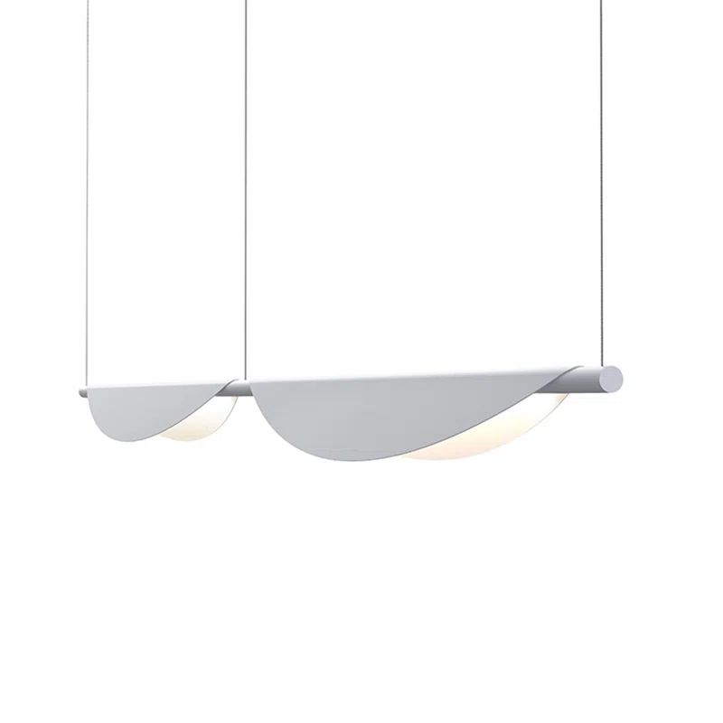 Tela 78'' Dove Gray LED Linear Indoor/Outdoor Statement Pendant