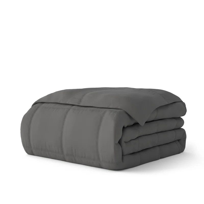Gray King Down Alternative Microfiber Comforter Set