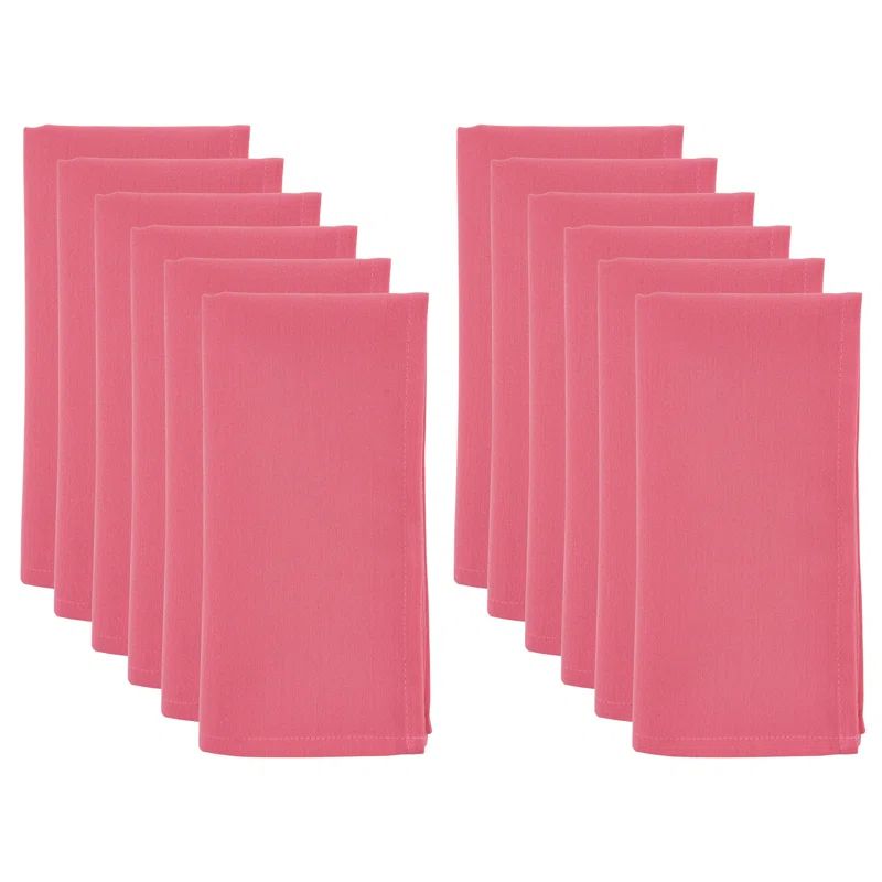 Jasper Green Polyester Square Dinner Napkins Set of 12