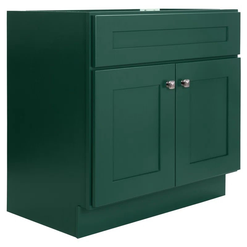 Hunter Green 30-inch Freestanding Wood Vanity Cabinet
