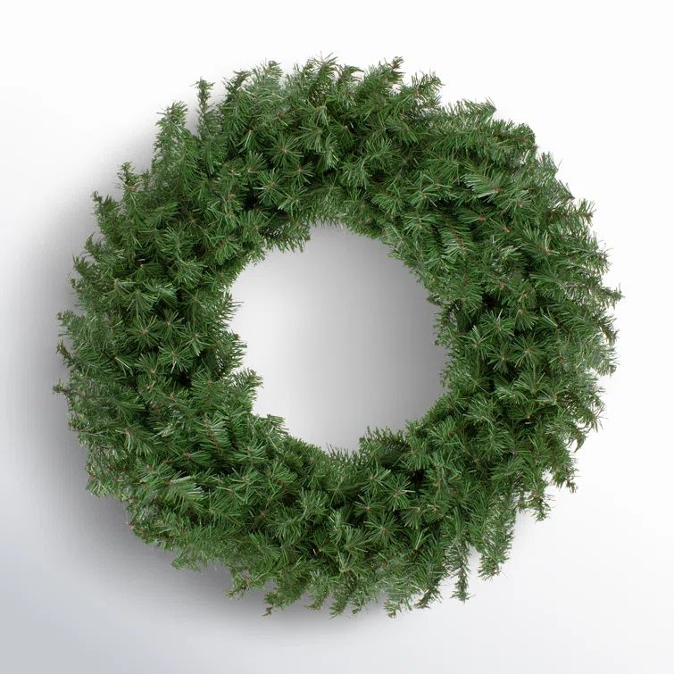 24-Inch Green Canadian Pine Artificial Christmas Wreath