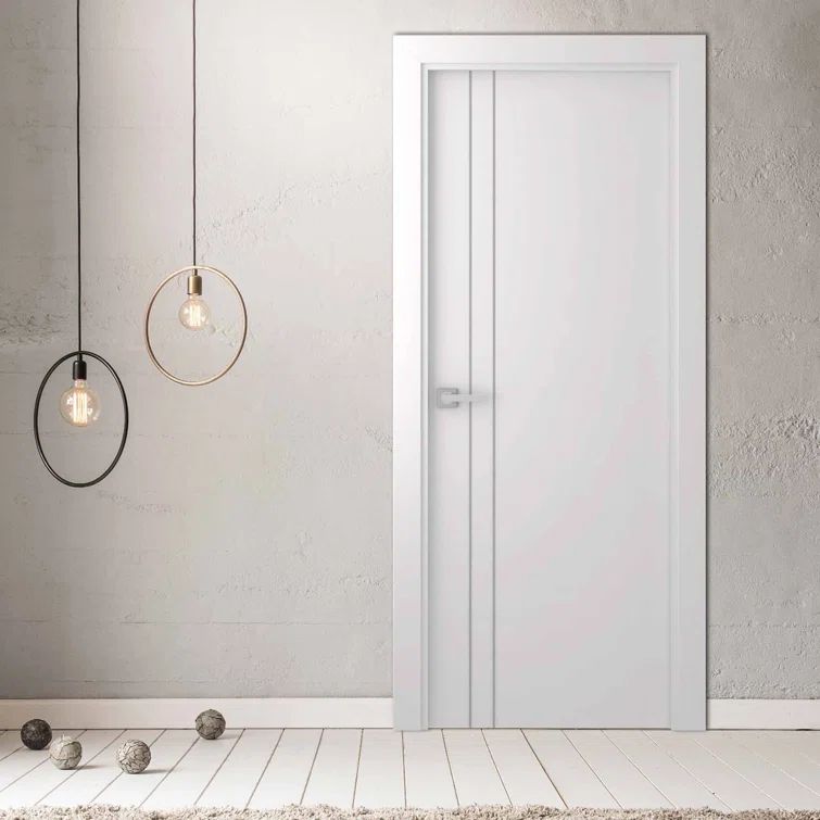 Optima Solid Pine White Flush Smooth Door Slab 30" x 80"