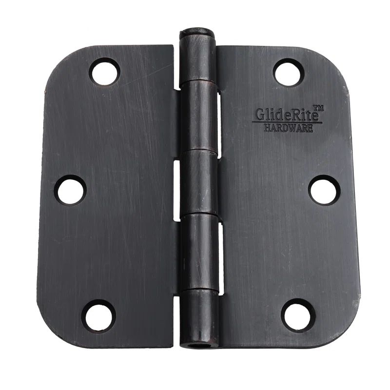 Oil Rubbed Bronze 3.5" Removable Pin Door Hinges Set