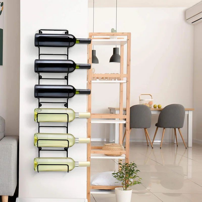 Matte Black Wall Mounted 6-Tier Iron Towel Rack