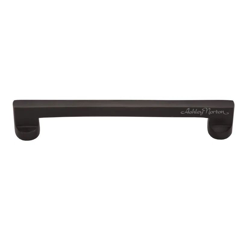Apollo Flat Black Solid Brass 8" Bar Cabinet Pull