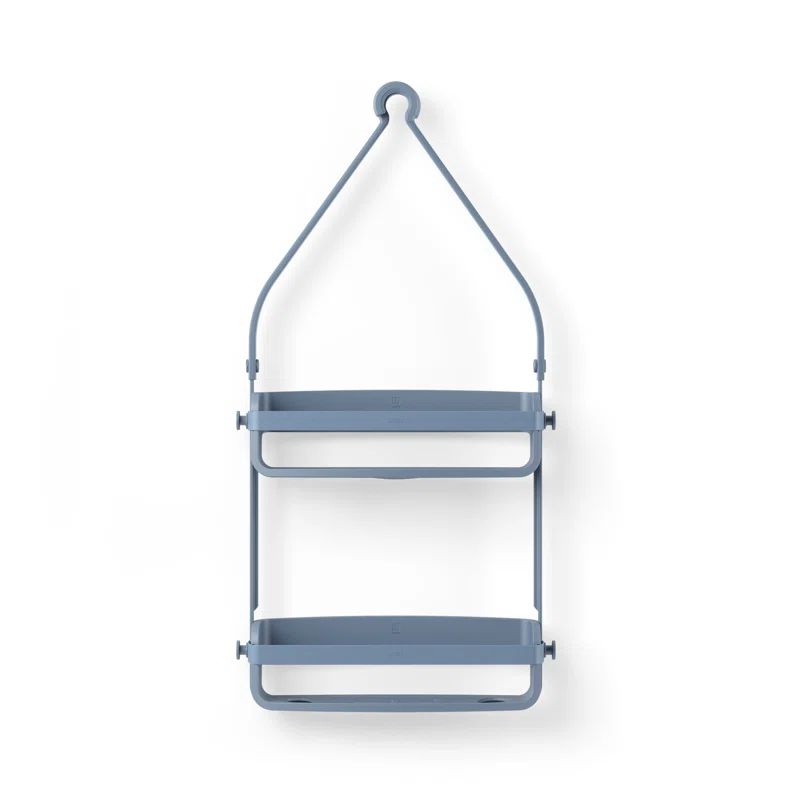 Slate Blue Wall Mount Plastic Shower Caddy