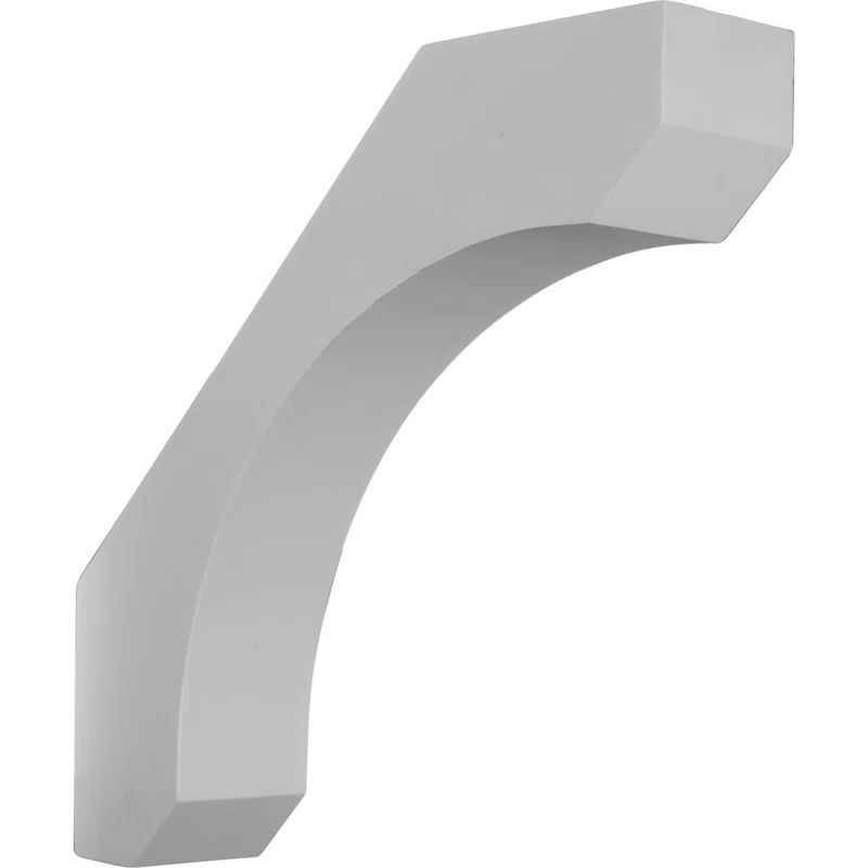 18-Inch White Polyurethane Decorative Legacy Bracket