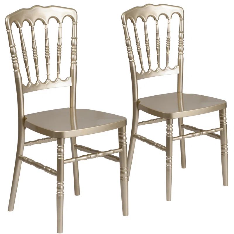 Gold Resin Stacking Traditional Chiavari Chair