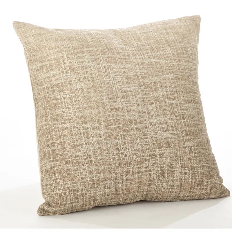 Lancaster 20" Natural Cotton Ombre Square Throw Pillow